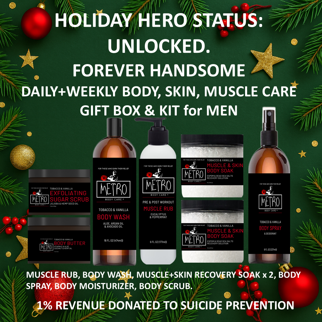 Daily + Weekly Body, Skin, &amp; Muscle Care Gift Box &amp; Kit